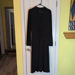 Anne Klein Classic Black Long Sleeve Dress